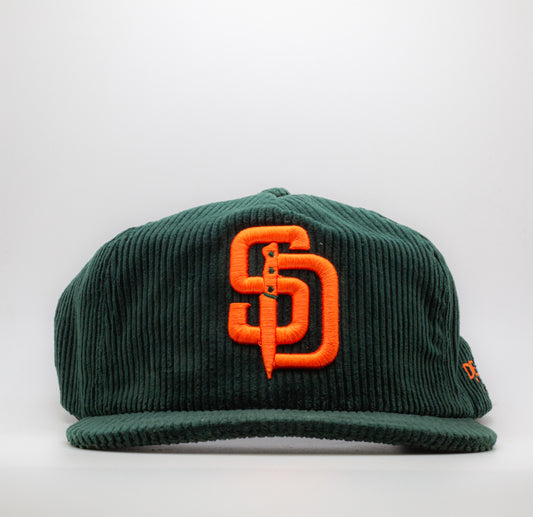 STAB DIEGO FOREST GREEN CORDUROY SNAPBACK