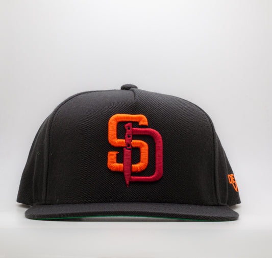 STAB DIEGO ORANGE & MAROON SNAPBACK